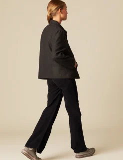 Fashion NÍCOLI ABRIGO CRUZADO ESPIGA GRIS Grises