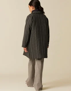 Fashion NÍCOLI ABRIGO RAYA GRIS Grises