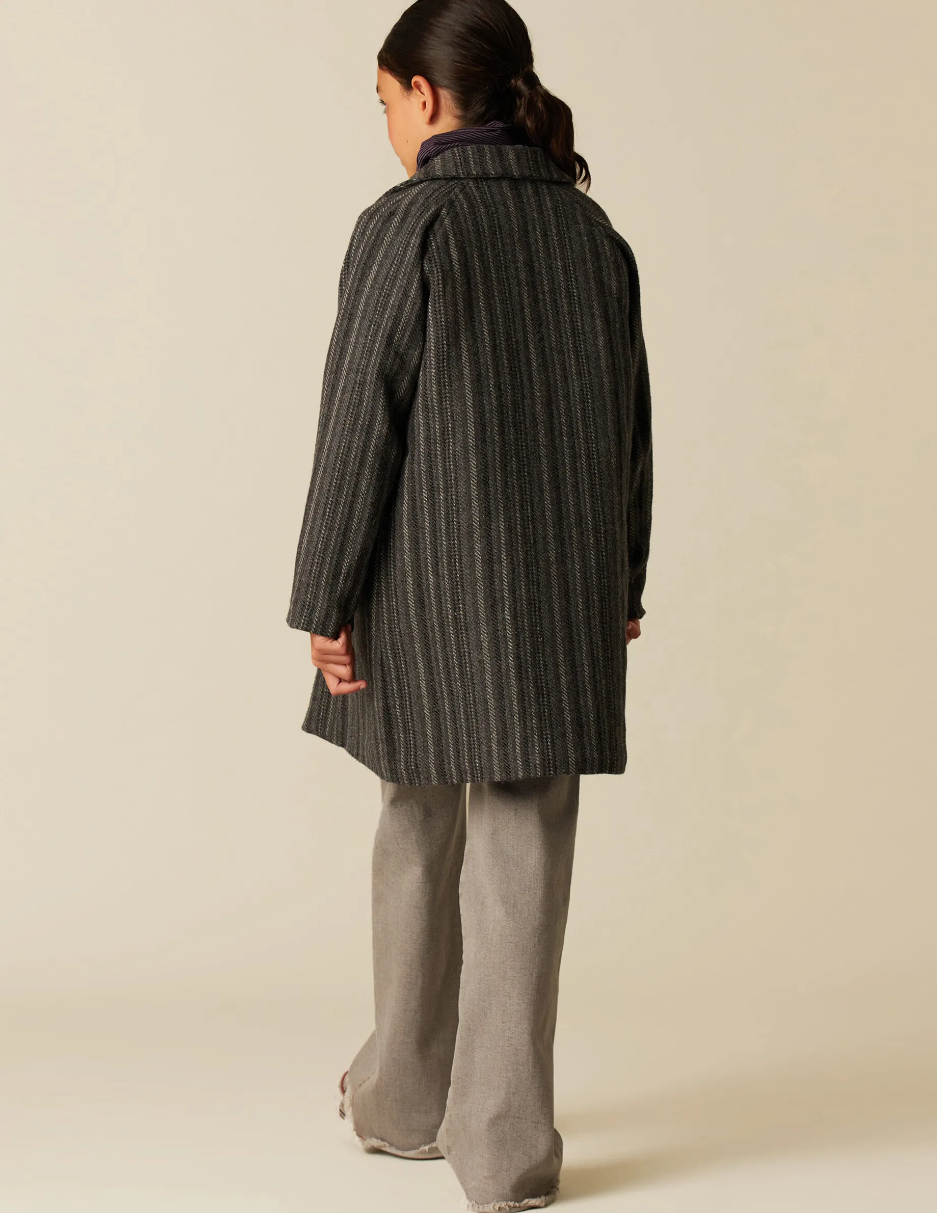 Fashion NÍCOLI ABRIGO RAYA GRIS Grises