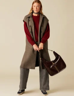 Online NÍCOLI ABRIGO SIN MANGA ESPIGA Topo