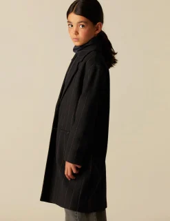 Discount NÍCOLI ABRIGO SOLAPA RAYA Azulesoscuros