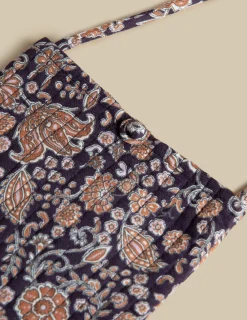 New NÍCOLI BANDOLERA FLOR HOJA Mora