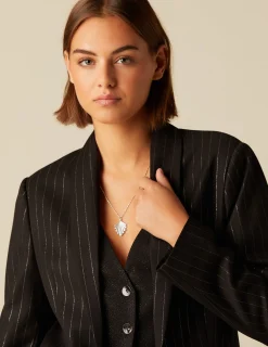 Best Sale NÍCOLI BLAZER CHALECO RAYA BRILLO Negros