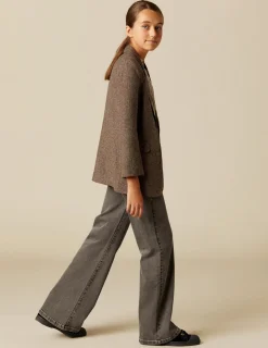 Hot NÍCOLI BLAZER ESPIGA MARRÓN RY AZUL Marrones