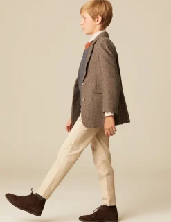 Sale NÍCOLI BLAZER ESPIGA MARRÓN RY AZUL Marrones