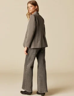 Sale NÍCOLI BLAZER GRIS BRILLO Grises