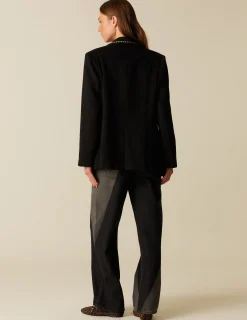 Sale NÍCOLI BLAZER NEGRO TACHUELAS PLATEADAS Negros