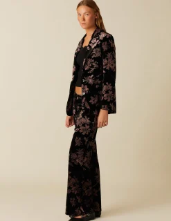 Outlet NÍCOLI BLAZER TERCIOPELO FLOR Mora