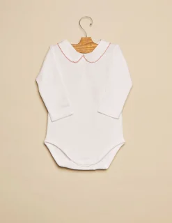 Shop NÍCOLI Body cuello bebé pespuntes rosa Rosas