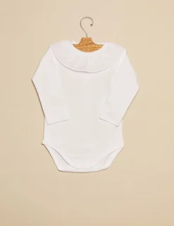 Cheap NÍCOLI Body cuello volante blanco Blancos