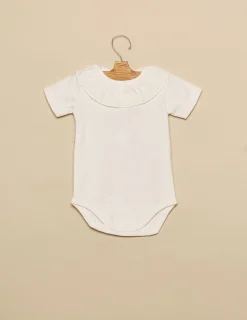 Clearance NÍCOLI Body cuello volante blanco Blancos