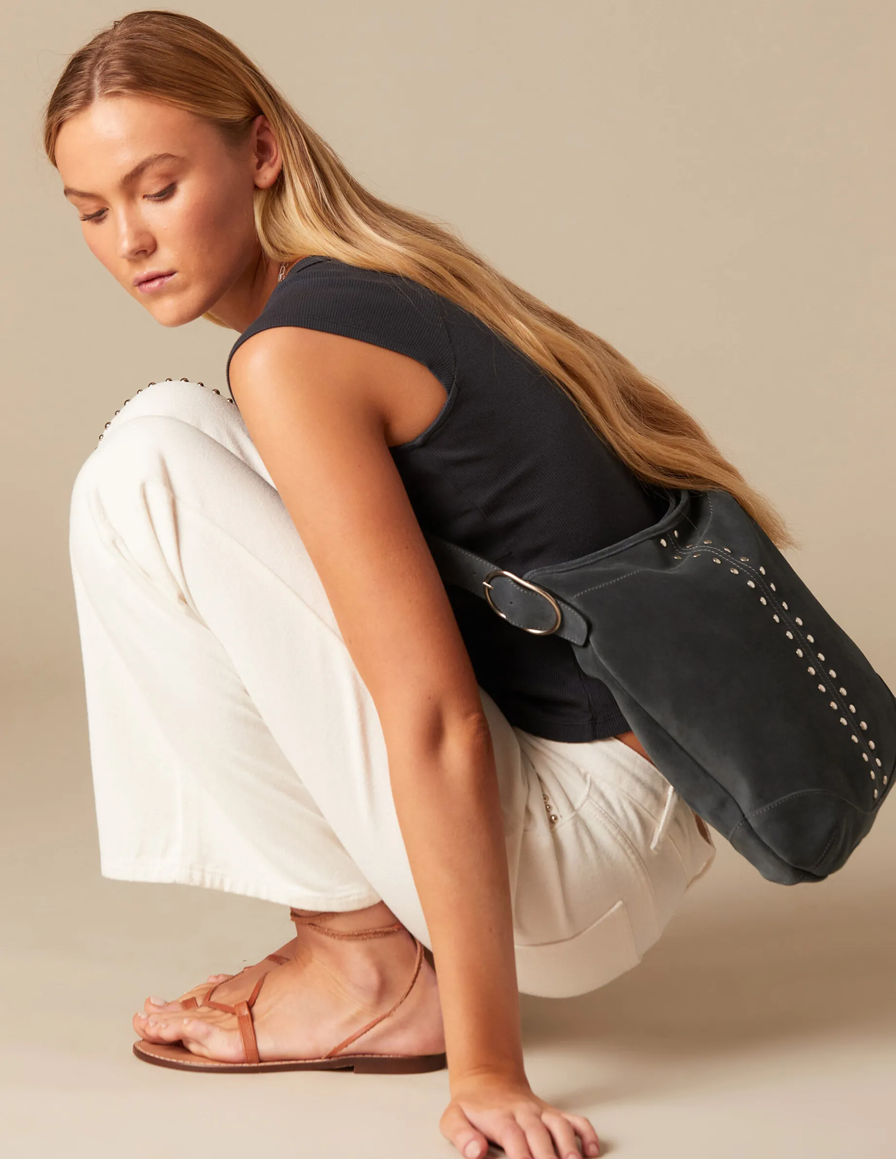 Outlet NÍCOLI BOLSO GR SERRAJE AZUL TACHAS Grisesantracitas