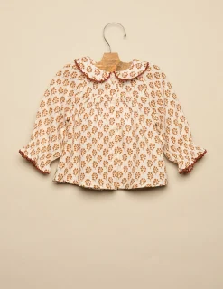 Best Sale NÍCOLI CAMISA CRUDA FLOR MARRÓN Crudos