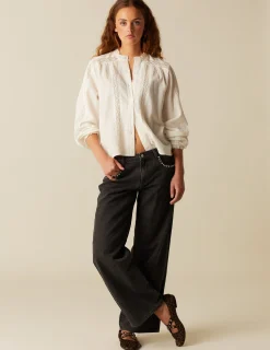 Discount NÍCOLI CAMISA CRUDA TIRA ENCAJE Crudos