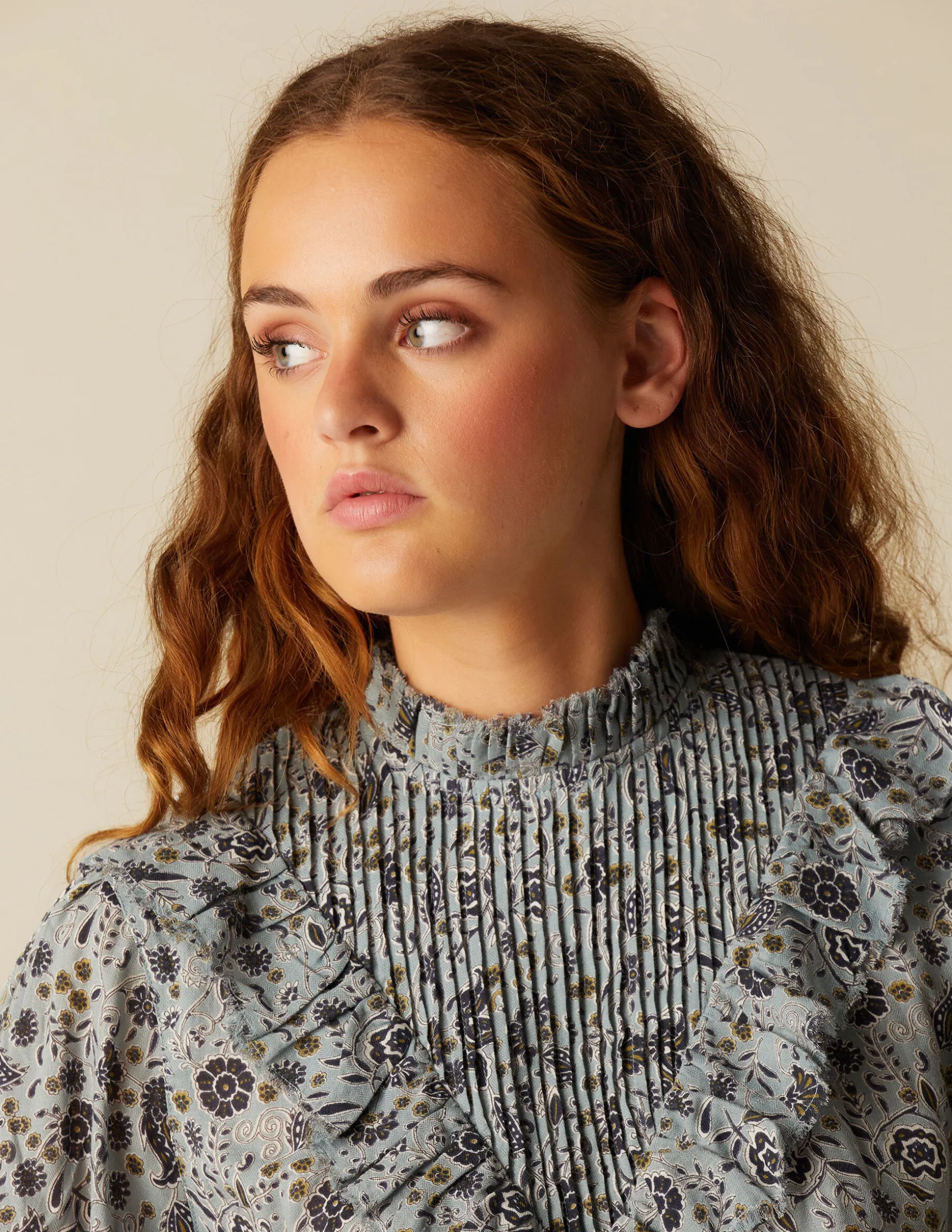 Sale NÍCOLI CAMISA FLOR HOJA AZUL Azulesclaros