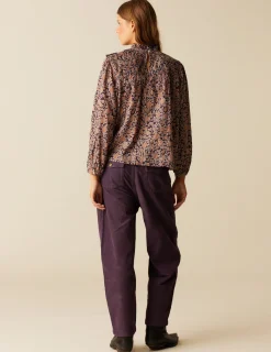 Hot NÍCOLI CAMISA FLOR HOJA Mora