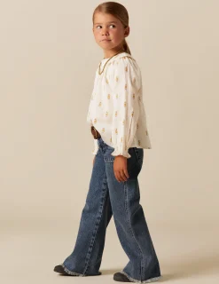 Fashion NÍCOLI CAMISA FLOR PEQUEÑA Granate