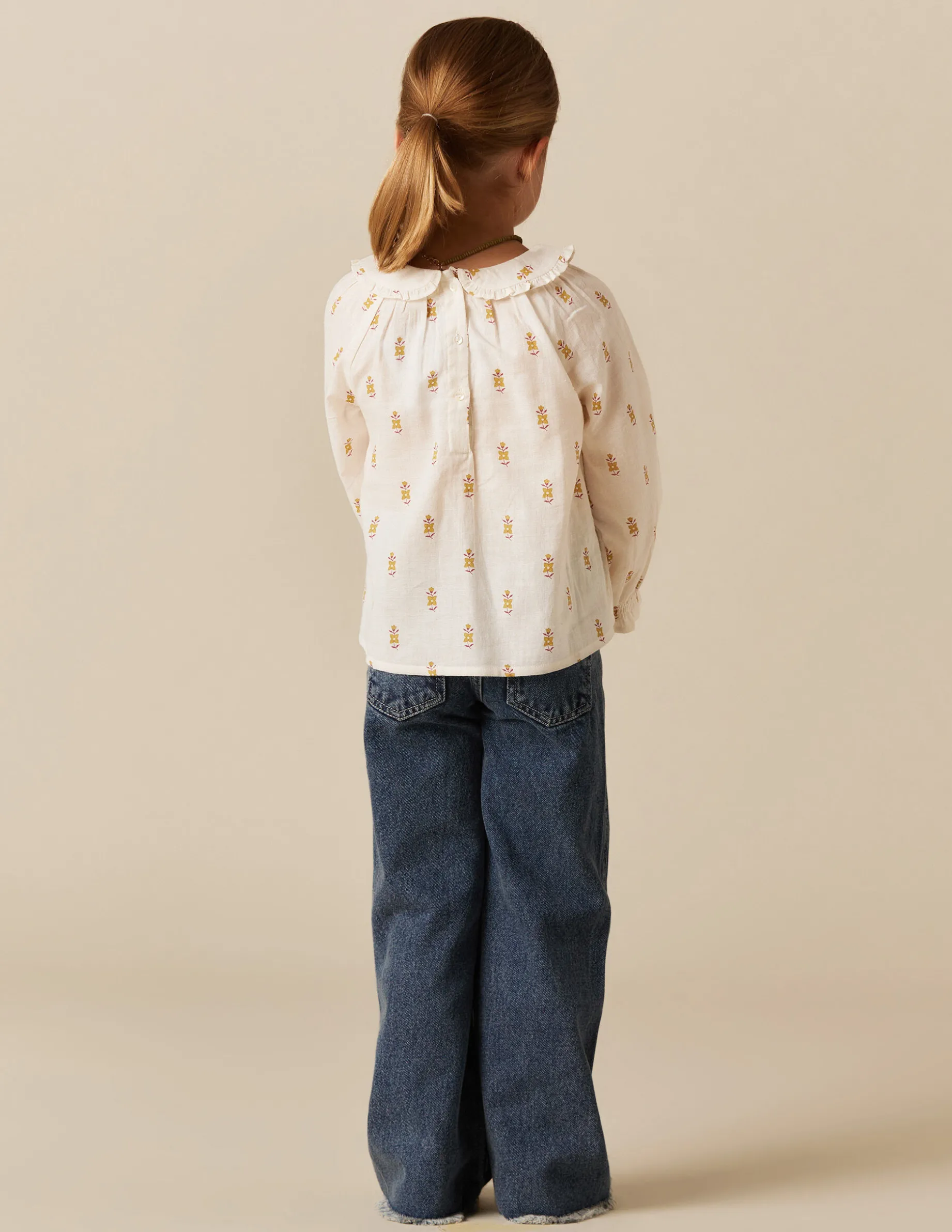 Fashion NÍCOLI CAMISA FLOR PEQUEÑA Granate