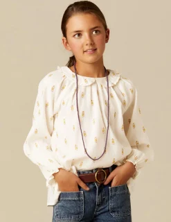 Flash Sale NÍCOLI CAMISA FLOR PEQUEÑA Granate