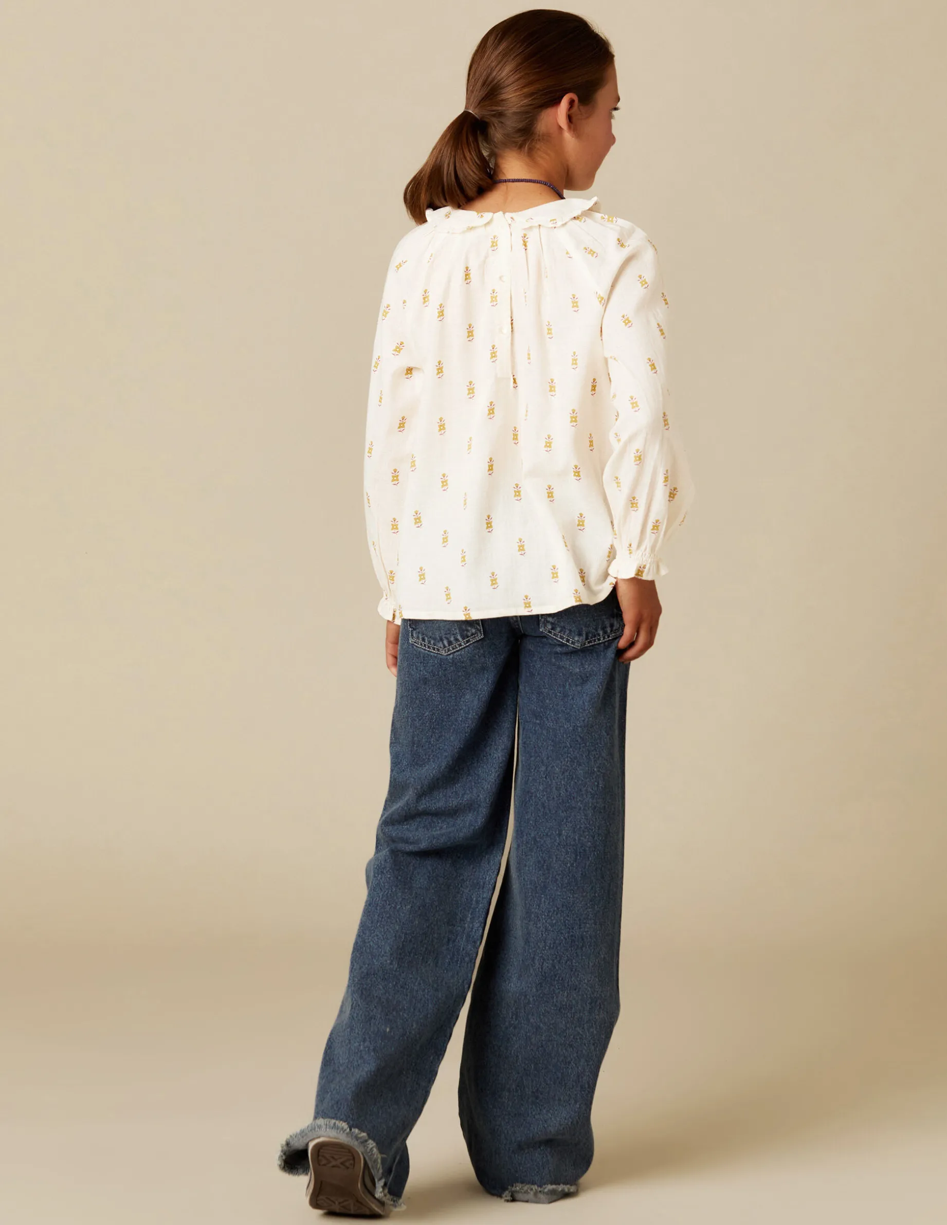 Flash Sale NÍCOLI CAMISA FLOR PEQUEÑA Granate