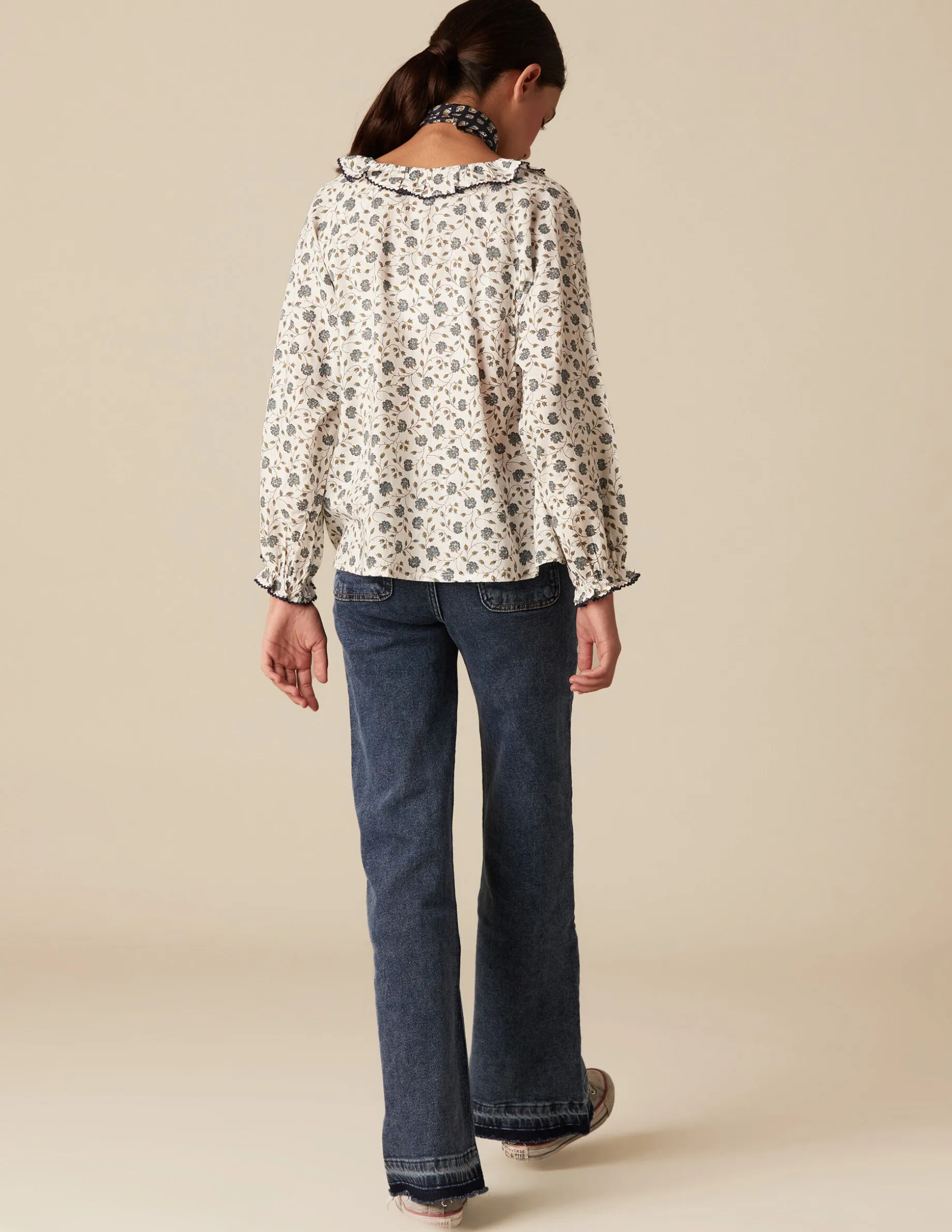 Best NÍCOLI CAMISA FLOR PESPUNTE AZUL Azules