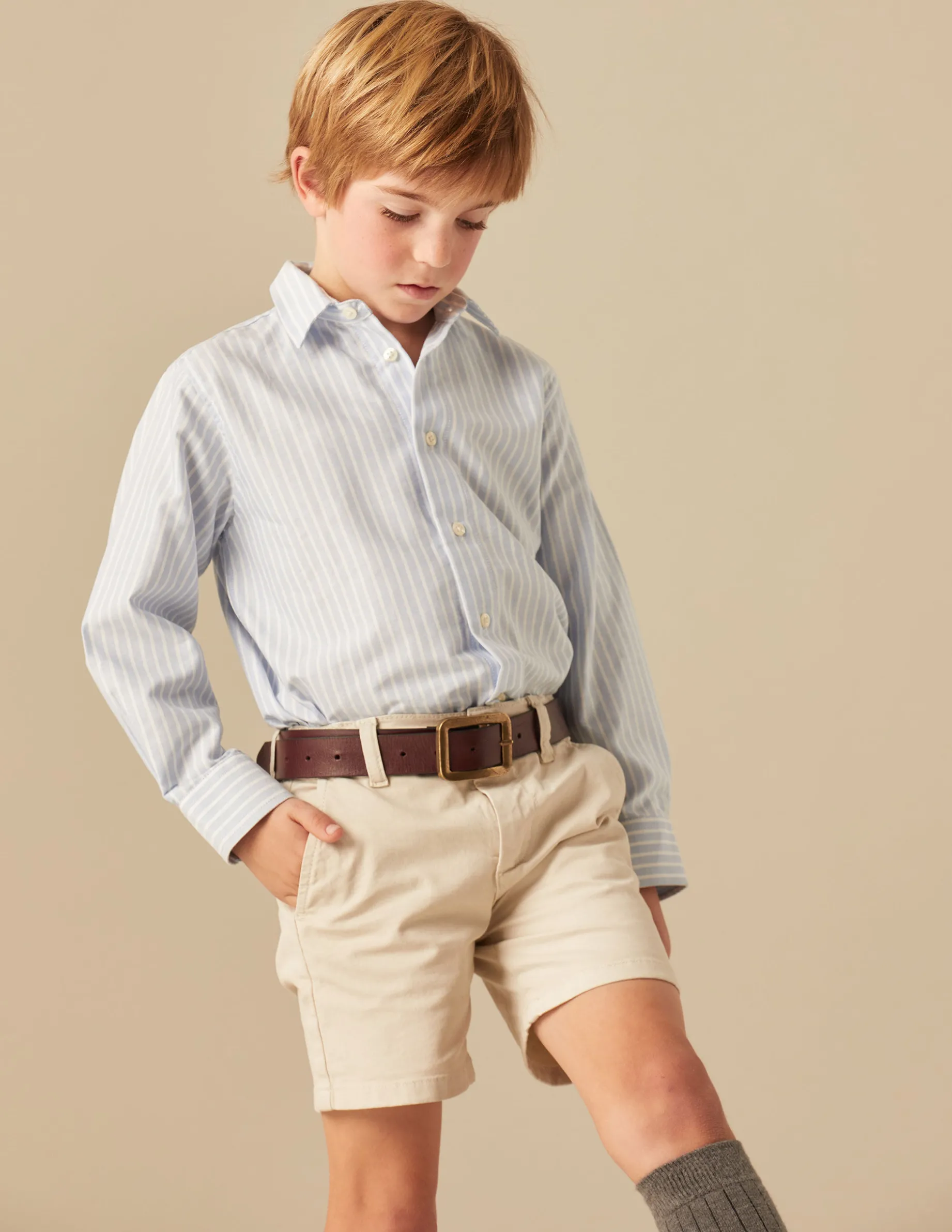 Hot NÍCOLI CAMISA OXFORD RAYAS Azulesclaros