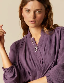 Cheap NÍCOLI CAMISA PERKINS MORA Morados