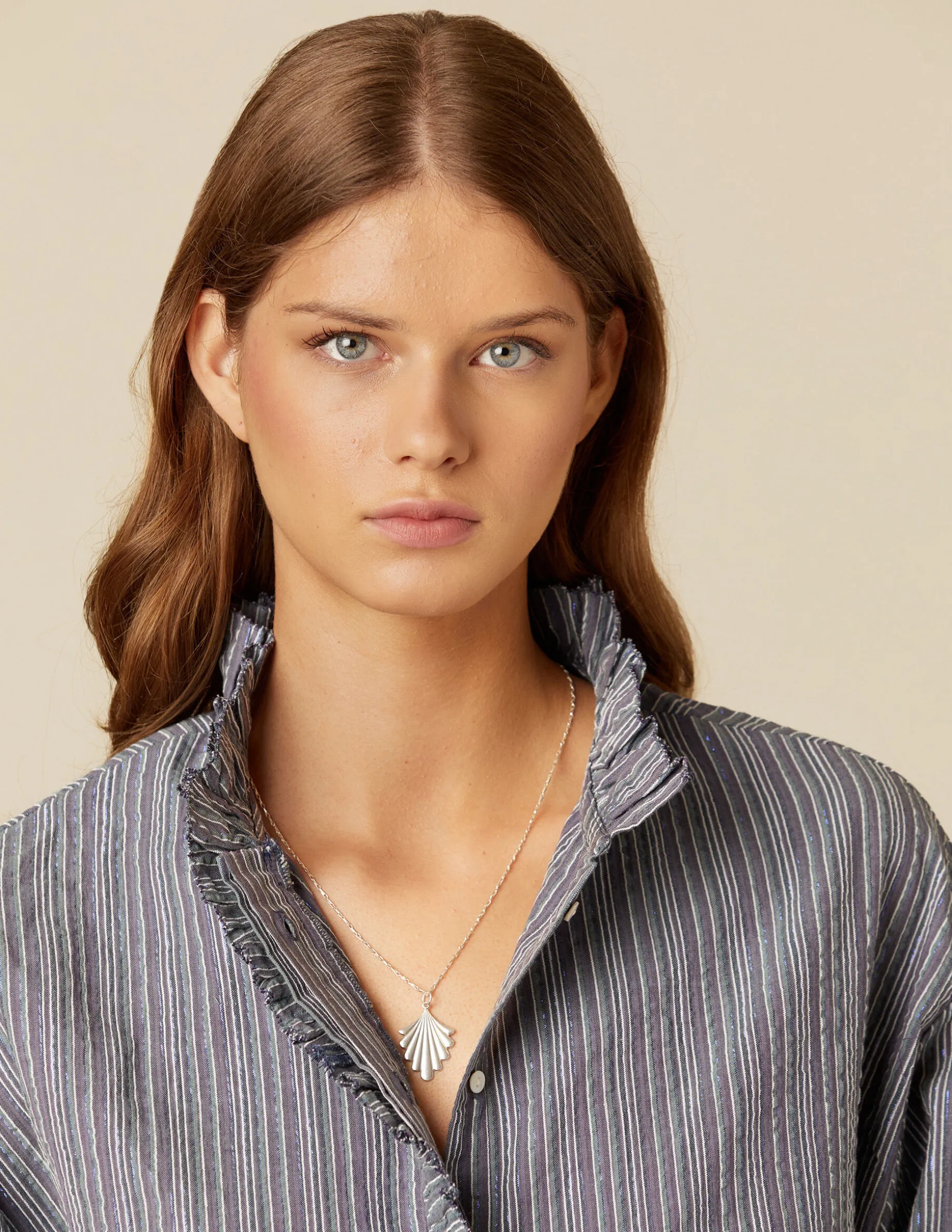 Discount NÍCOLI CAMISA RAYA AZUL LUREX Azulvaquero