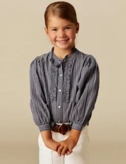 Fashion NÍCOLI CAMISA RAYA AZUL LUREX Azulvaquero