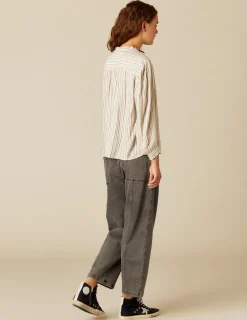 Online NÍCOLI CAMISA RAYA AZUL MOSTAZA Azulesclaros