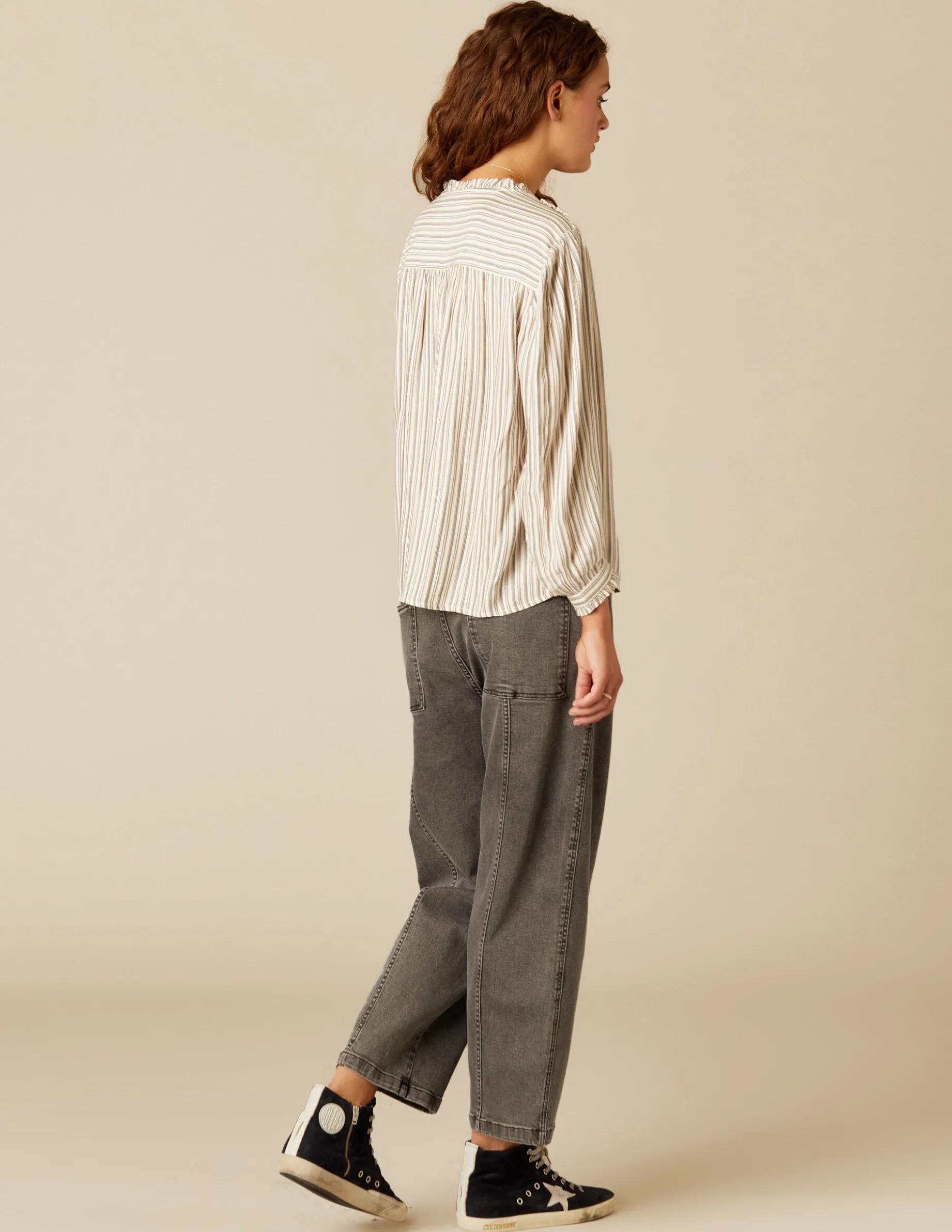 Online NÍCOLI CAMISA RAYA AZUL MOSTAZA Azulesclaros