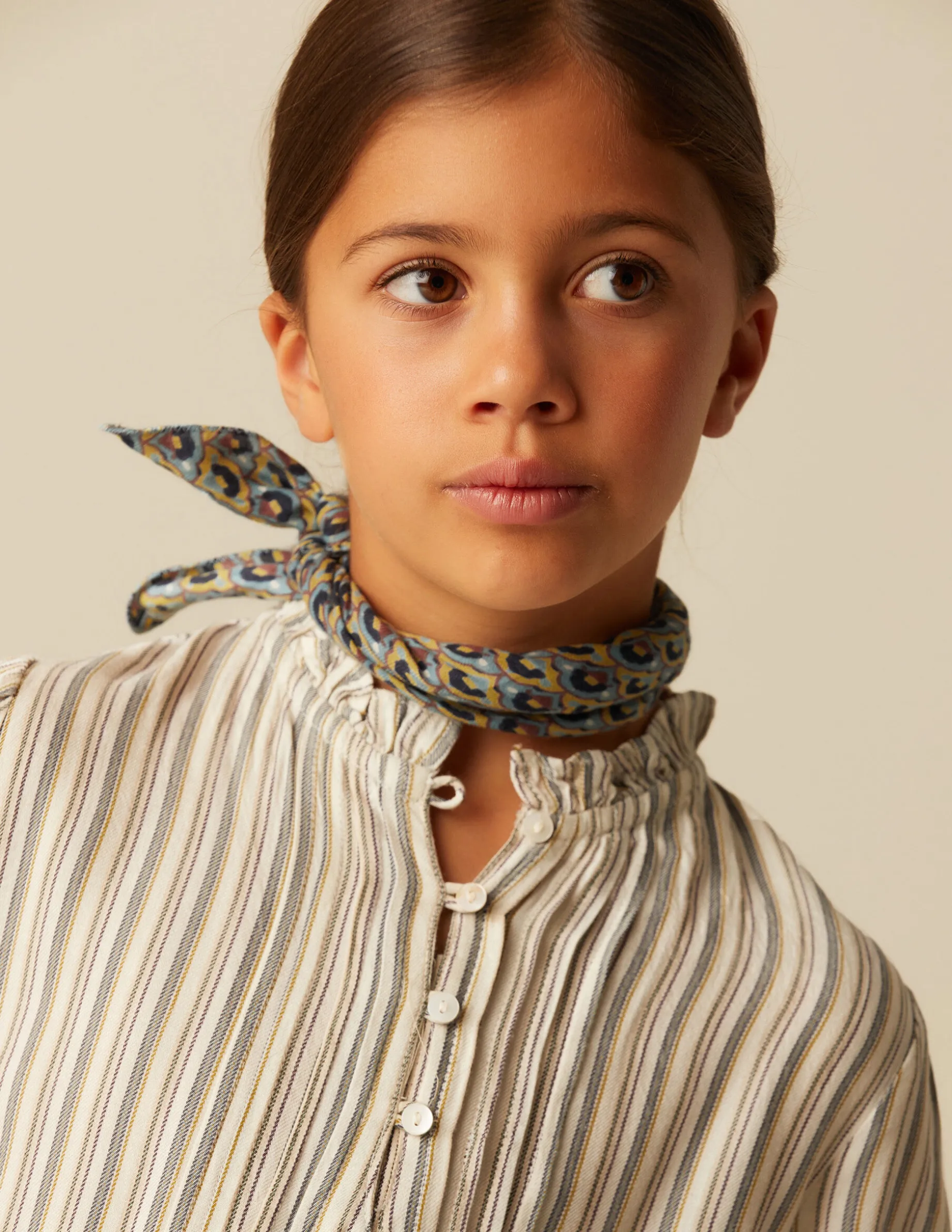 Hot NÍCOLI CAMISA RAYA AZUL MOSTAZA Azulesclaros