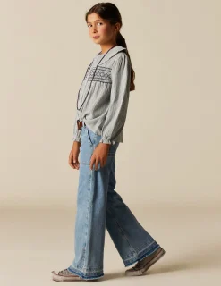 Sale NÍCOLI CAMISA RAYA AZUL NIDOS Azulesclaros