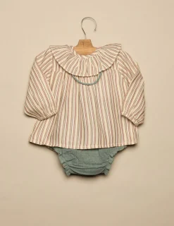 Shop NÍCOLI CAMISA RAYA FRESA VERDE Marrones