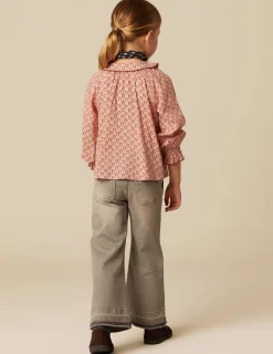 Store NÍCOLI CAMISA ROSA FLOR MARRÓN Rosas