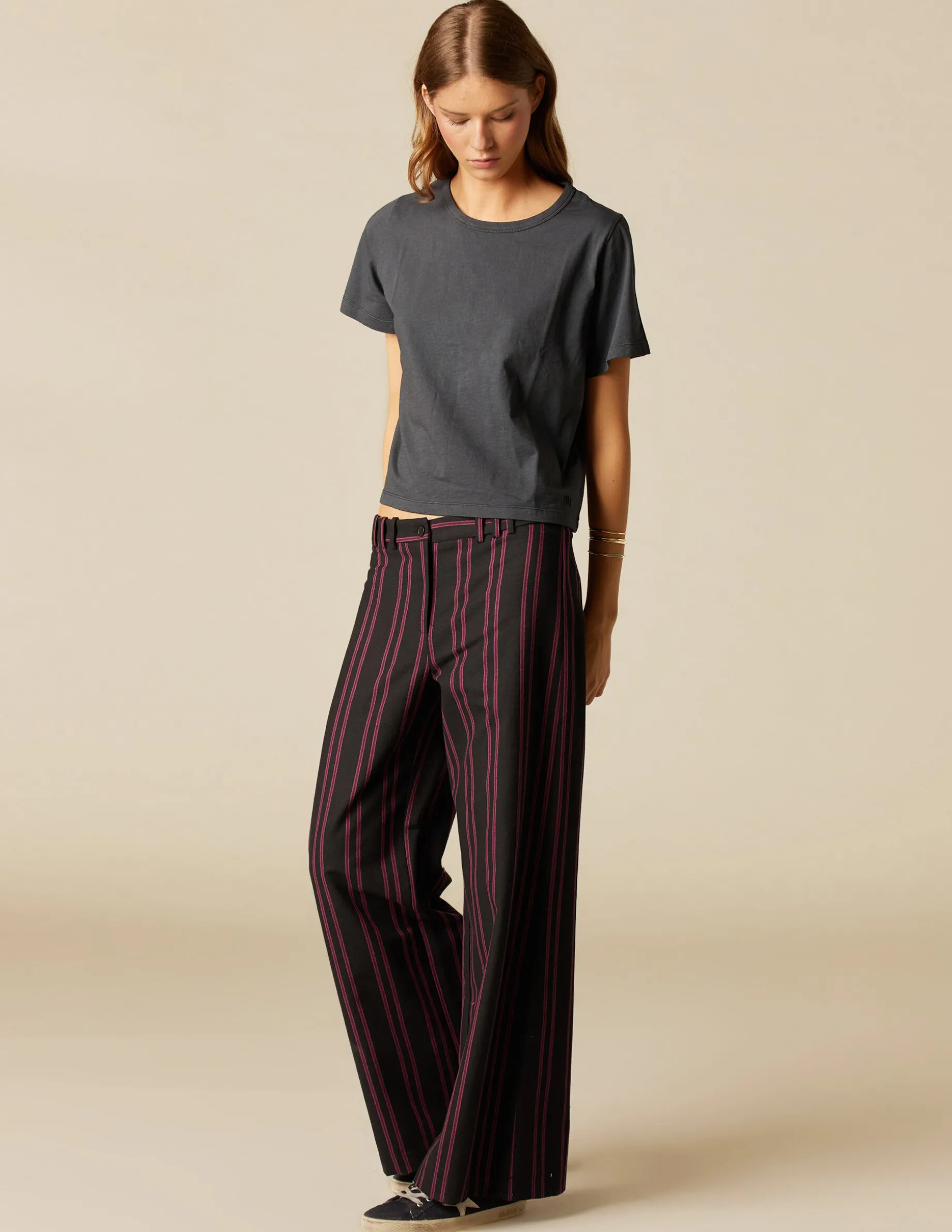 Shop NÍCOLI CAMISETA CORTA ANTRACITA NN Grisesantracitas