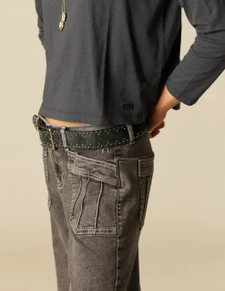 Discount NÍCOLI CAMISETA MANGA LARGA ANTRACITA NN Grisesantracitas