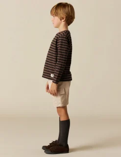 Flash Sale NÍCOLI CAMISETA SOLIDARIA RAYA GRANDE MARRÓN Marrones