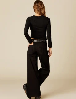 Cheap NÍCOLI CAMISETA TACHAS NEGRA Negros