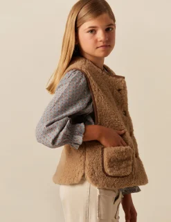 Outlet NÍCOLI CHALECO BORREGO Marrones