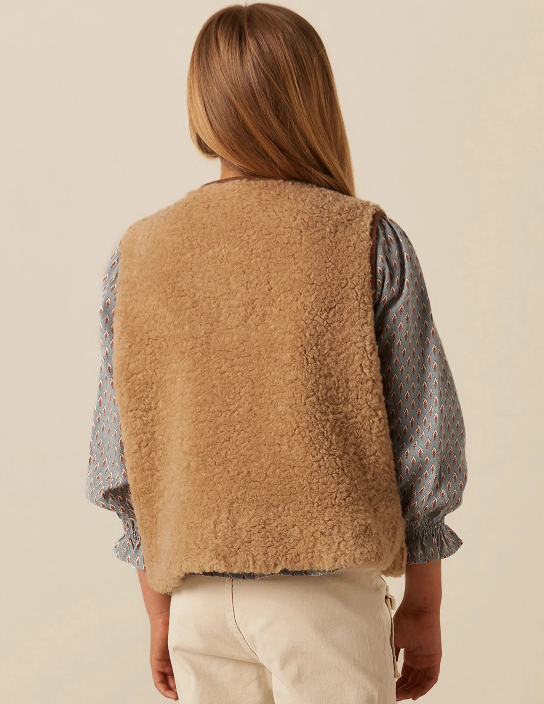 Outlet NÍCOLI CHALECO BORREGO Marrones