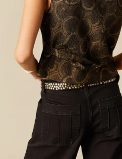 Shop NÍCOLI CHALECO CÍRCULOS Negros