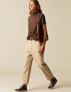 Flash Sale NÍCOLI CHALECO CUELLO VUELTO MARRÓN Marrones