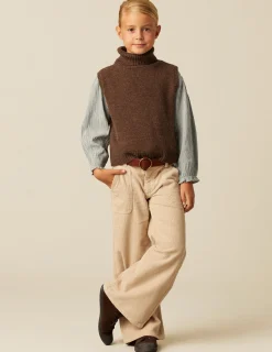 Best NÍCOLI CHALECO CUELLO VUELTO MARRÓN Marrones