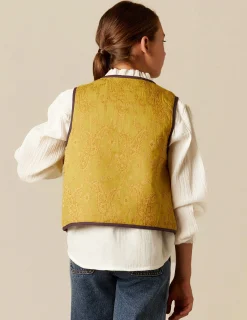 Outlet NÍCOLI CHALECO PAISLEY Mostaza