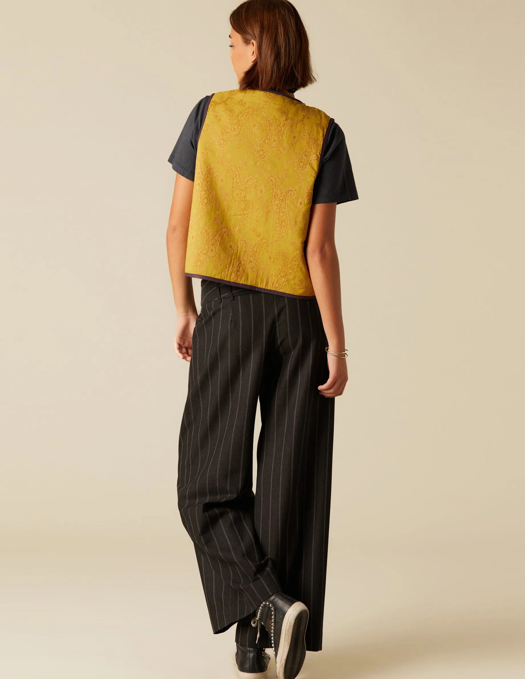 Discount NÍCOLI CHALECO PAISLEY Mostaza