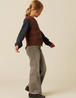 Best Sale NÍCOLI CHALECO PUNTO MULTICOLOR Marrones