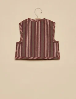 Store NÍCOLI CHALECO RAYA MARRÓN Marrones