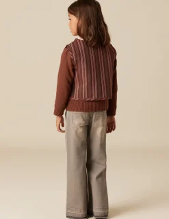 Fashion NÍCOLI CHALECO RAYA MARRÓN Marrones