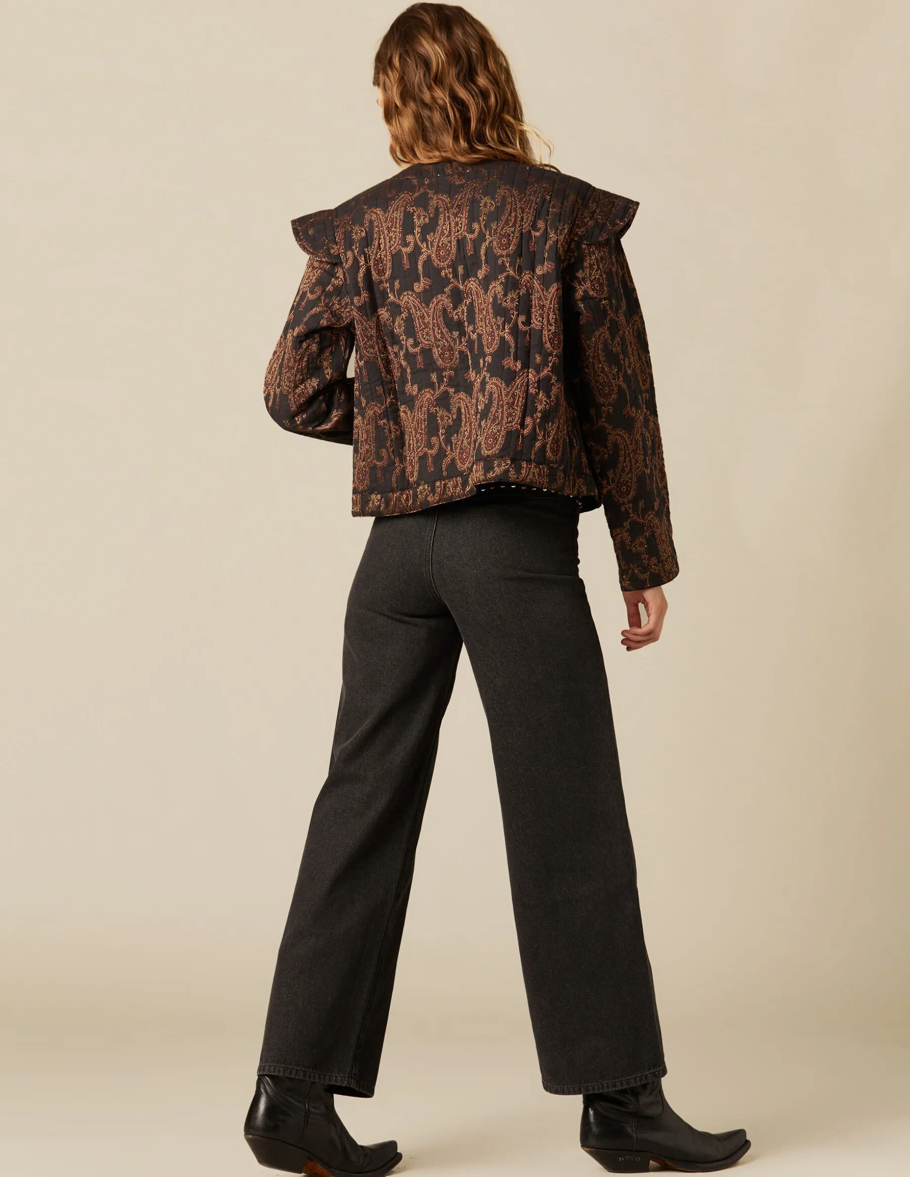 Discount NÍCOLI CHAQUETA PAISLEY NEGRA